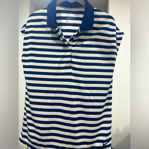 Nike Dri-FIT Striped Polo Shirt Size  M - Picture 1 of 2